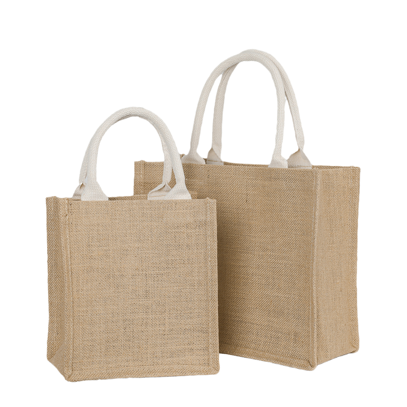 Natural Jute Burlap Tote Bag1