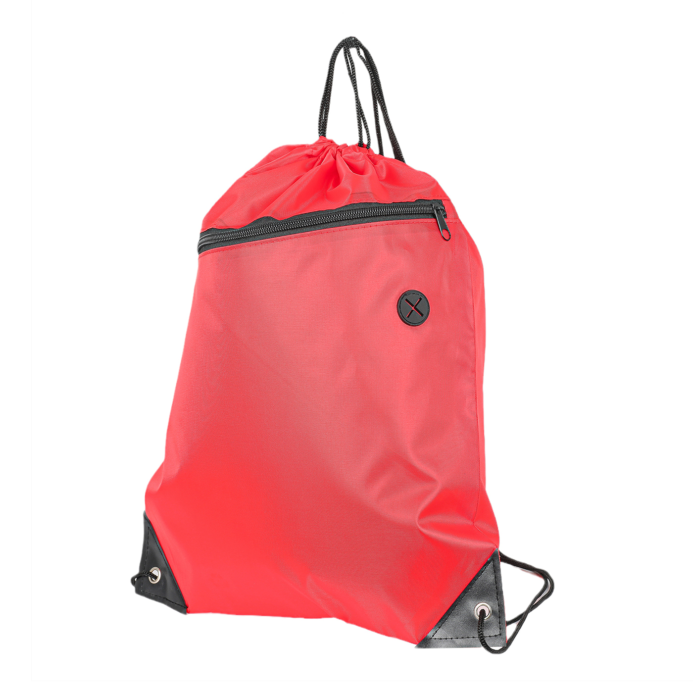 Polyester Drawstring Backpack With Zipper2