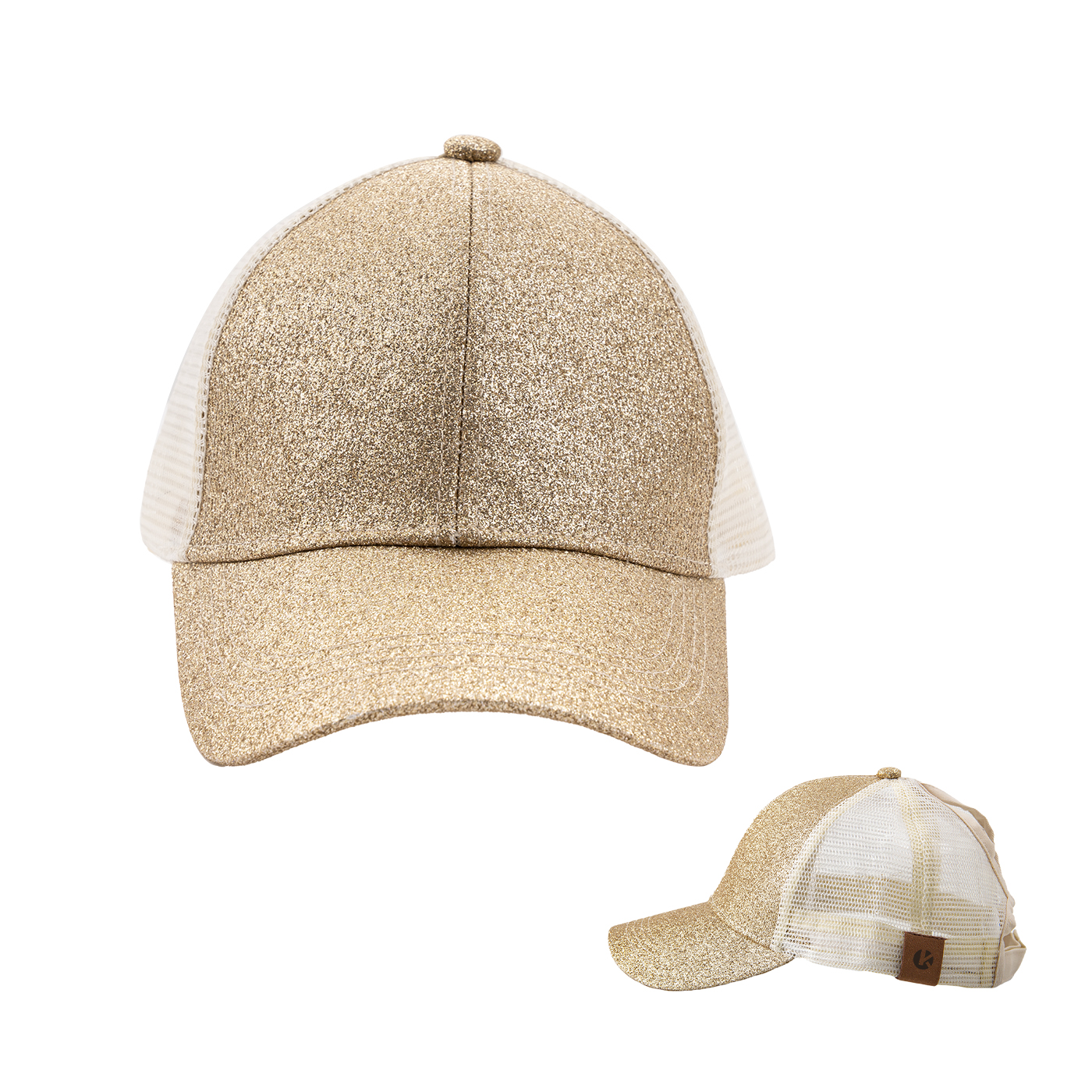 Custom Glitter Mesh Cap