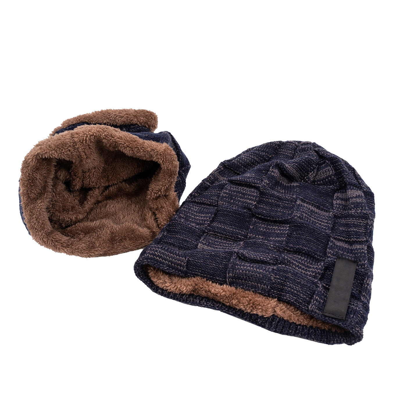 Fleece Beanie Scarf Set2
