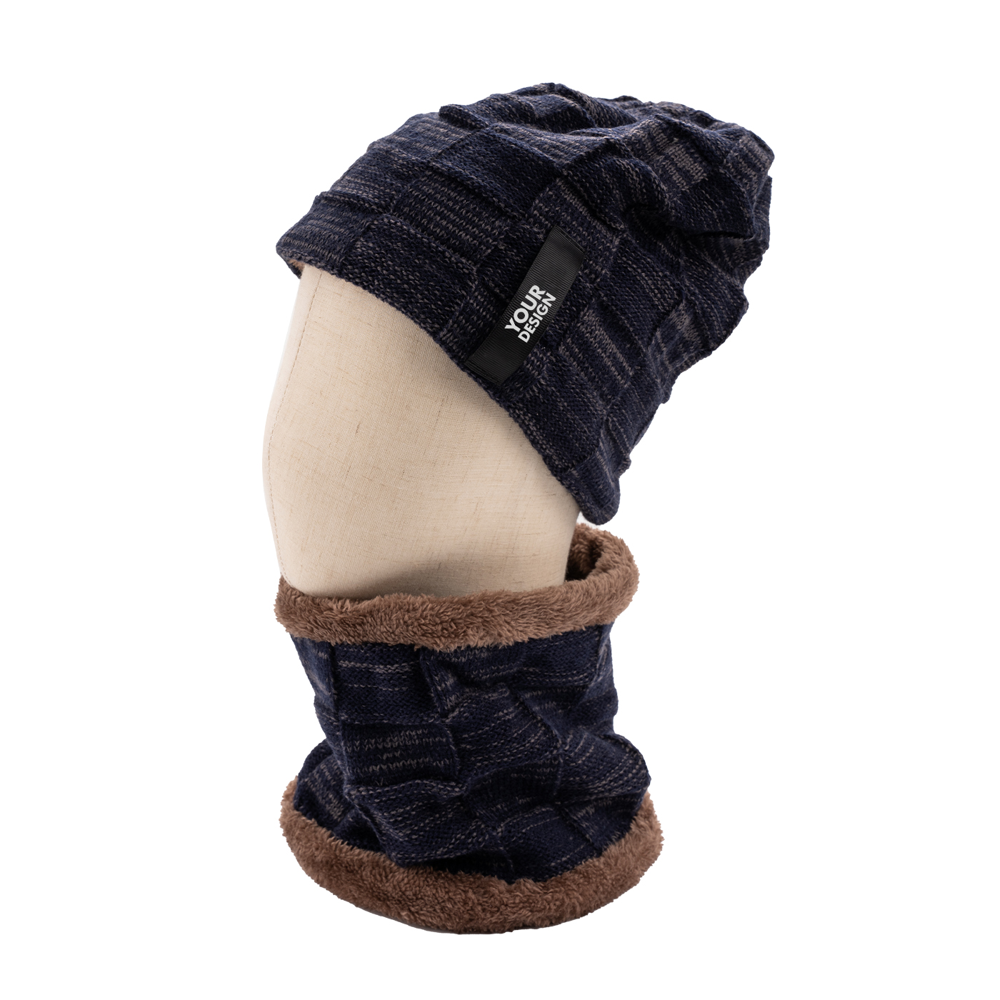 Fleece Beanie Scarf Set1
