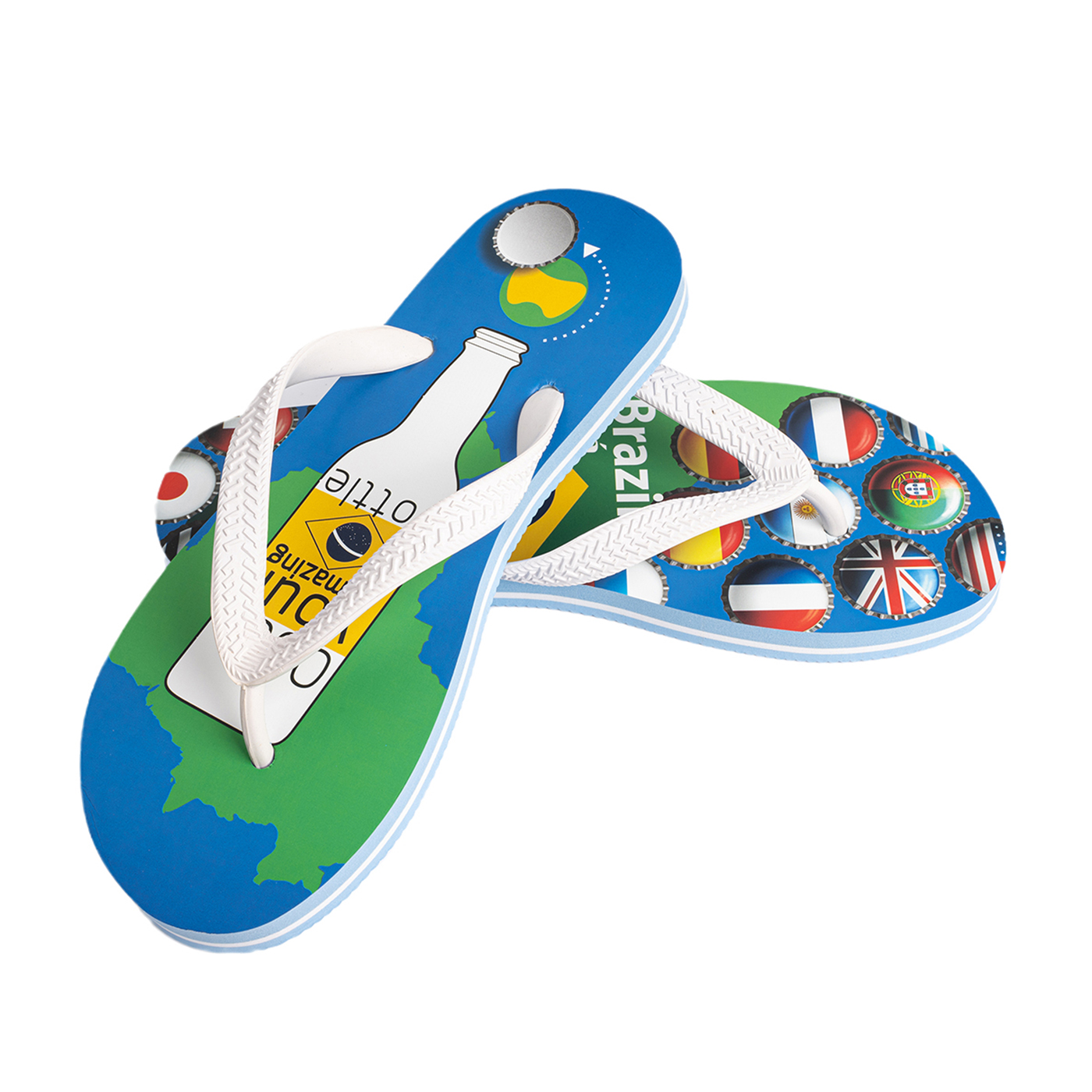 Men Flip Flops With Bottle Opener