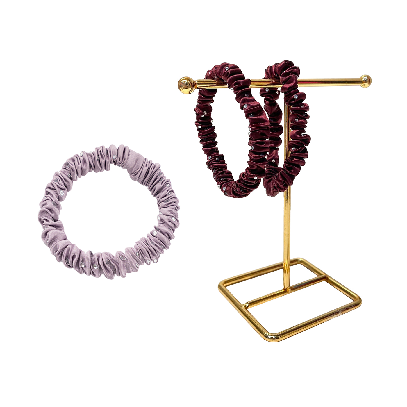Crystal Skinny Silk Scrunchie2