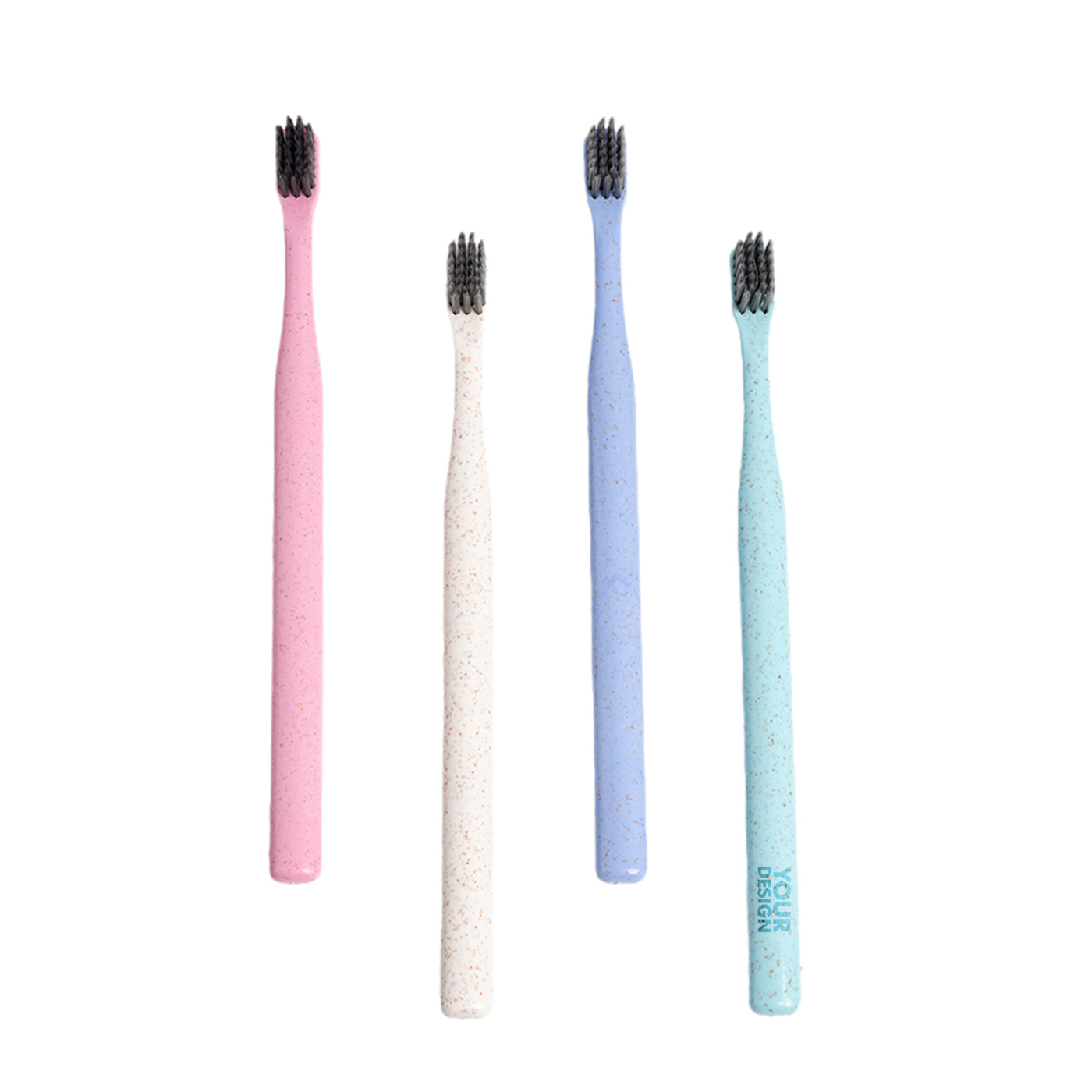 4 Pcs Wheat Straw Toothbrush