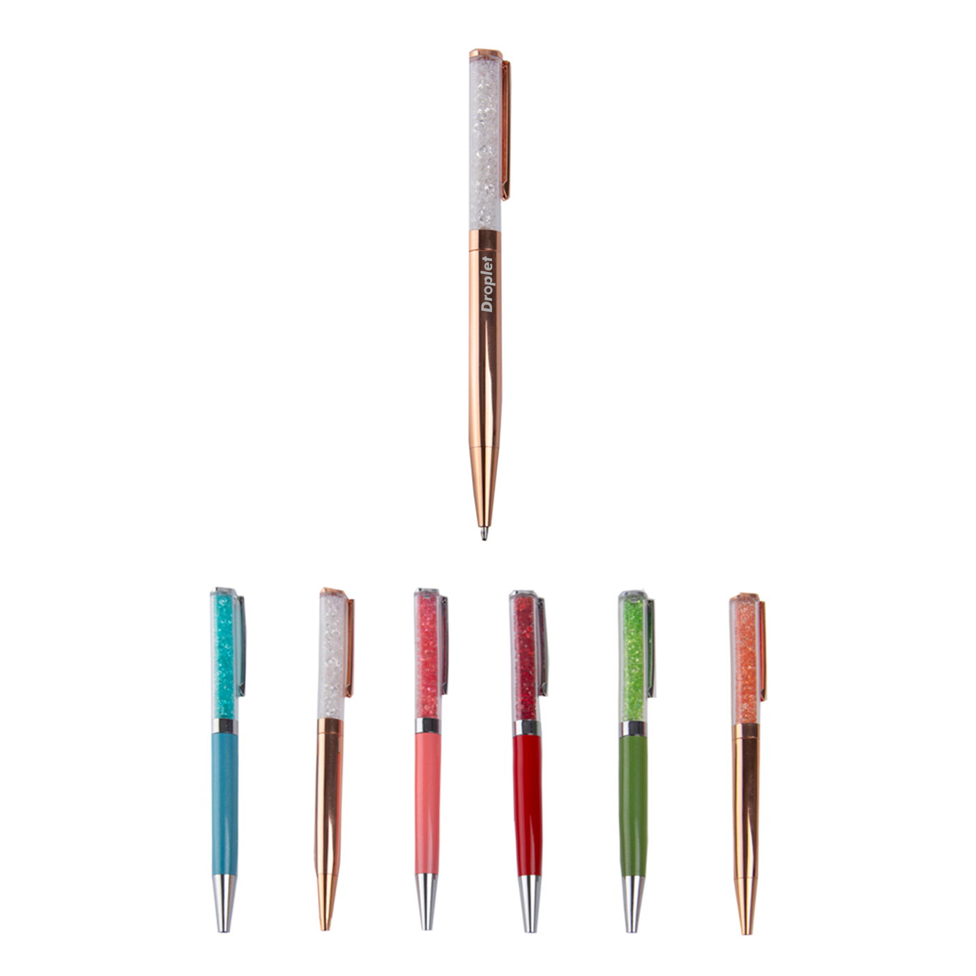 Colored Crystalline Ballpoint Pen
