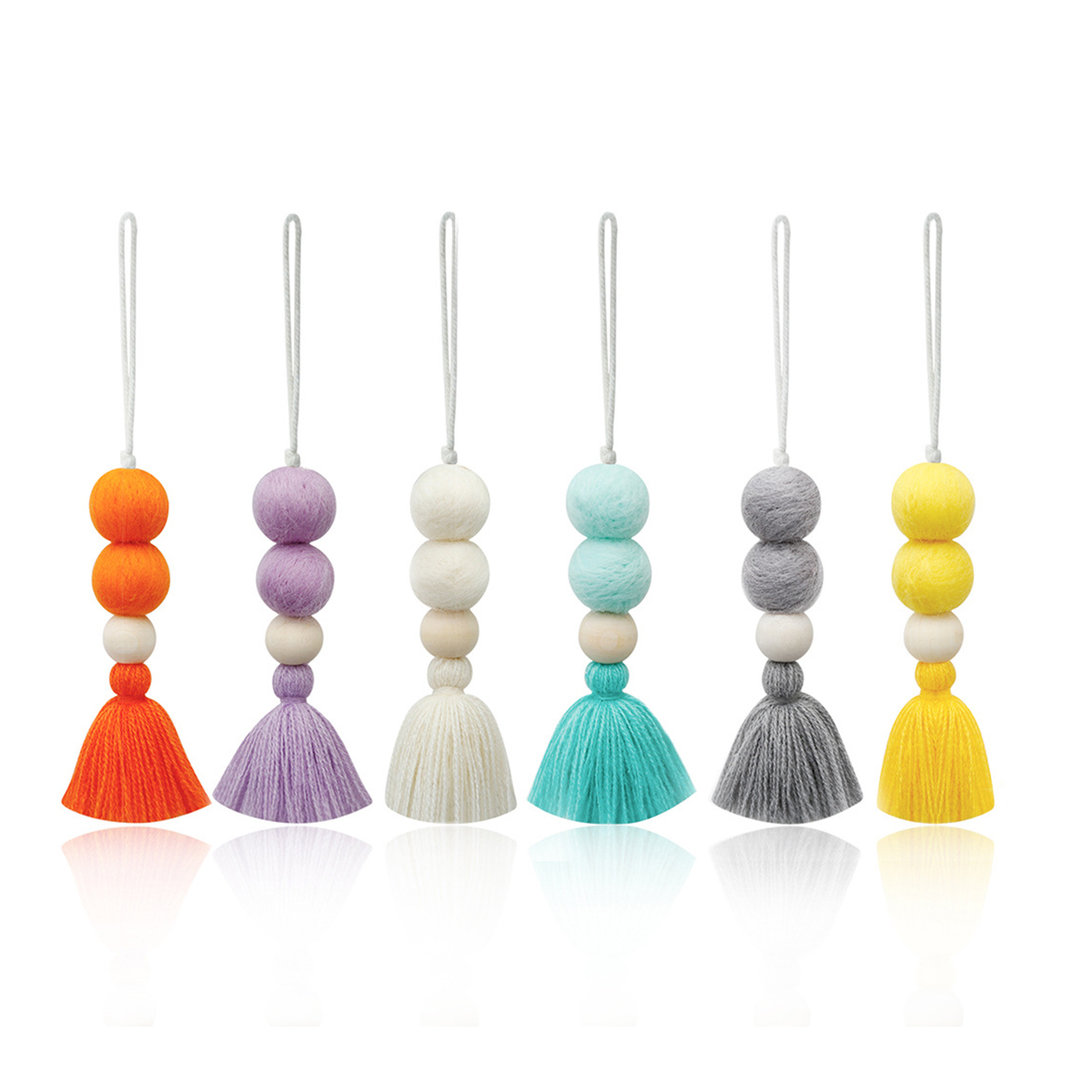 Auto Air Wood Freshener Pendant With Tassel