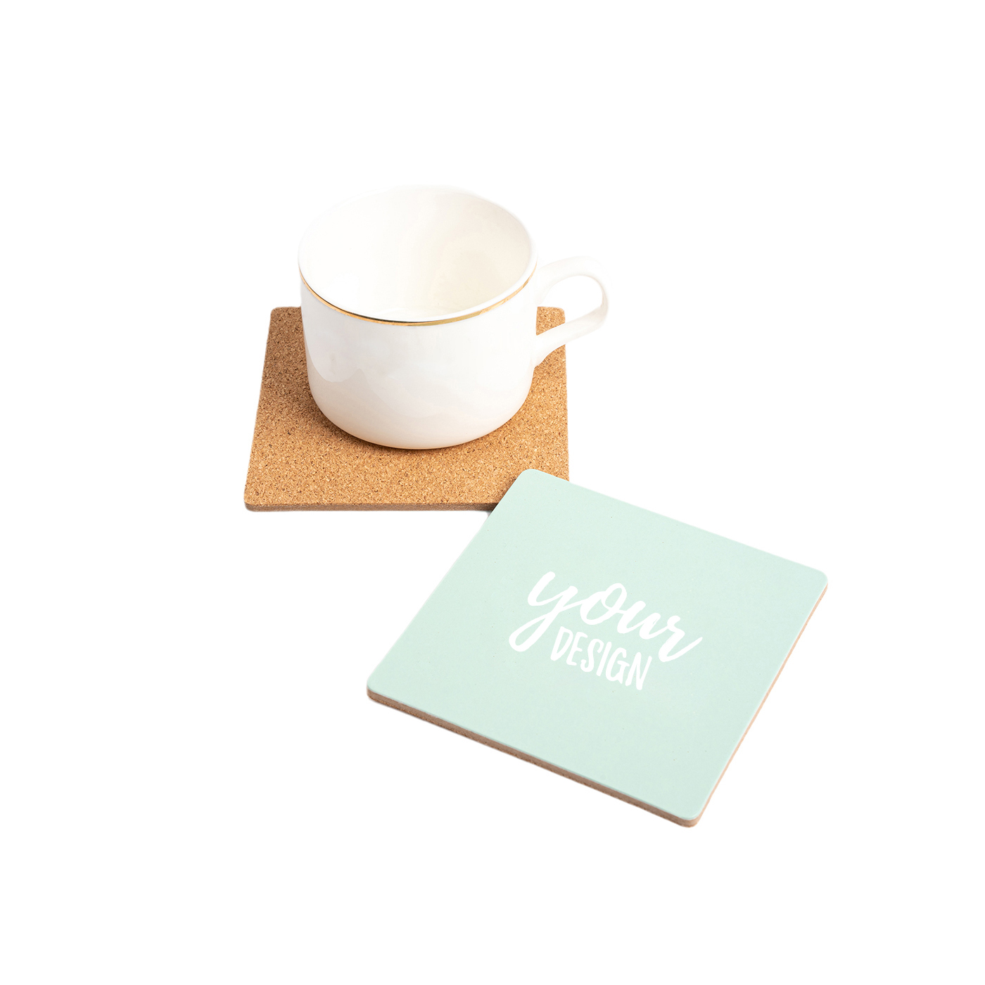 Promotional Printed Square Cork Coaster4