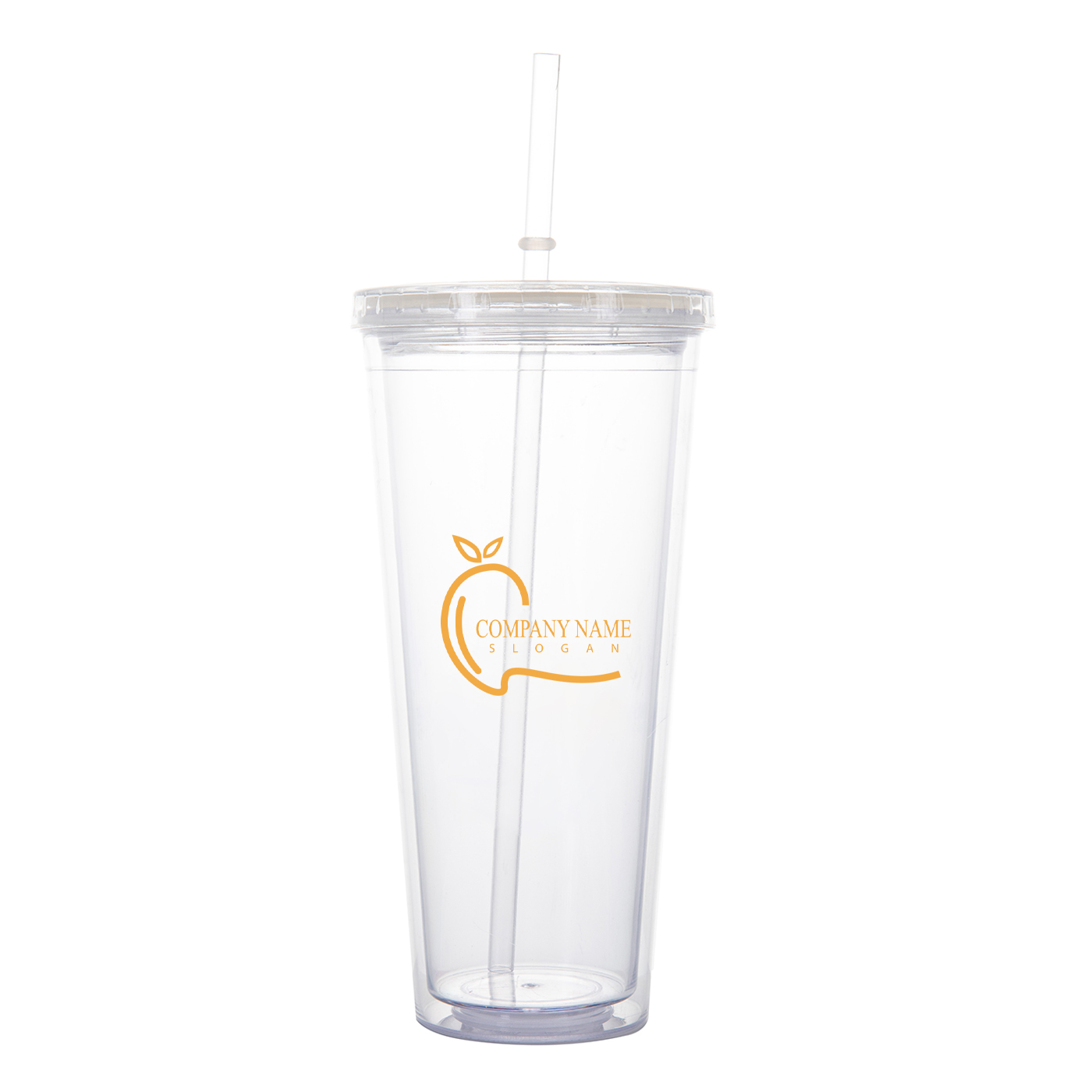 20 oz. Plastic Tumbler With Straw