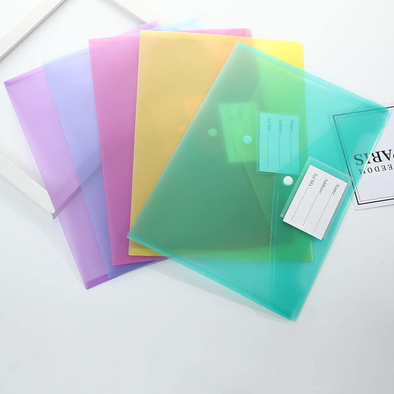 Clear Envelope Folder With Snap Button4