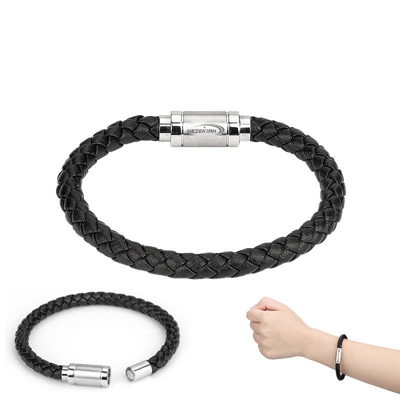 Personalized Braided Leather Bracelet HtPrem