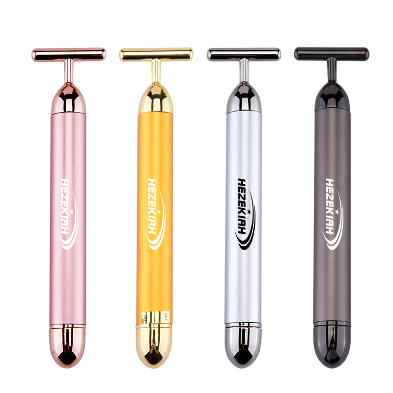 24k Golden T Shape Electric Massager