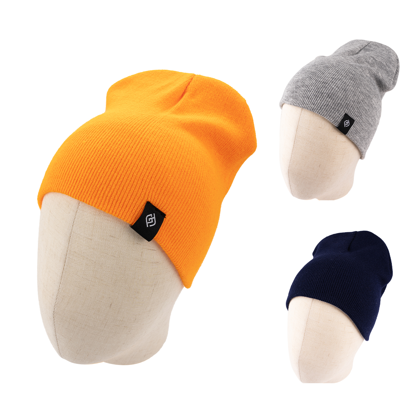 Cuffless Knit Beanie1