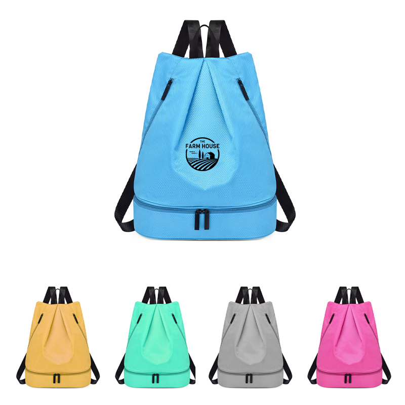 Nylon Wet And Dry Separation Sports Backpack
