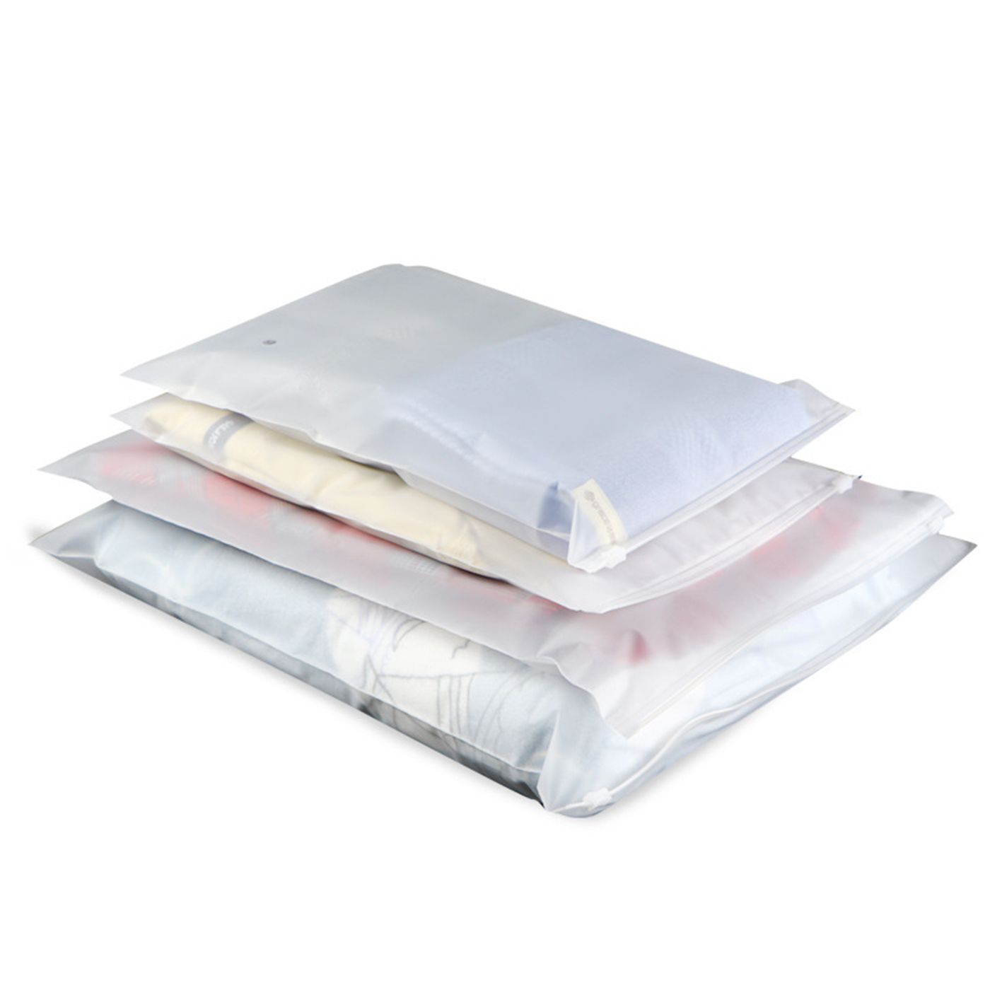 PE Frosted Zipper Bag1