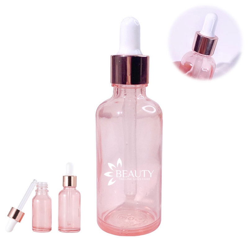 Rose Gold Glass Dropper Bottle