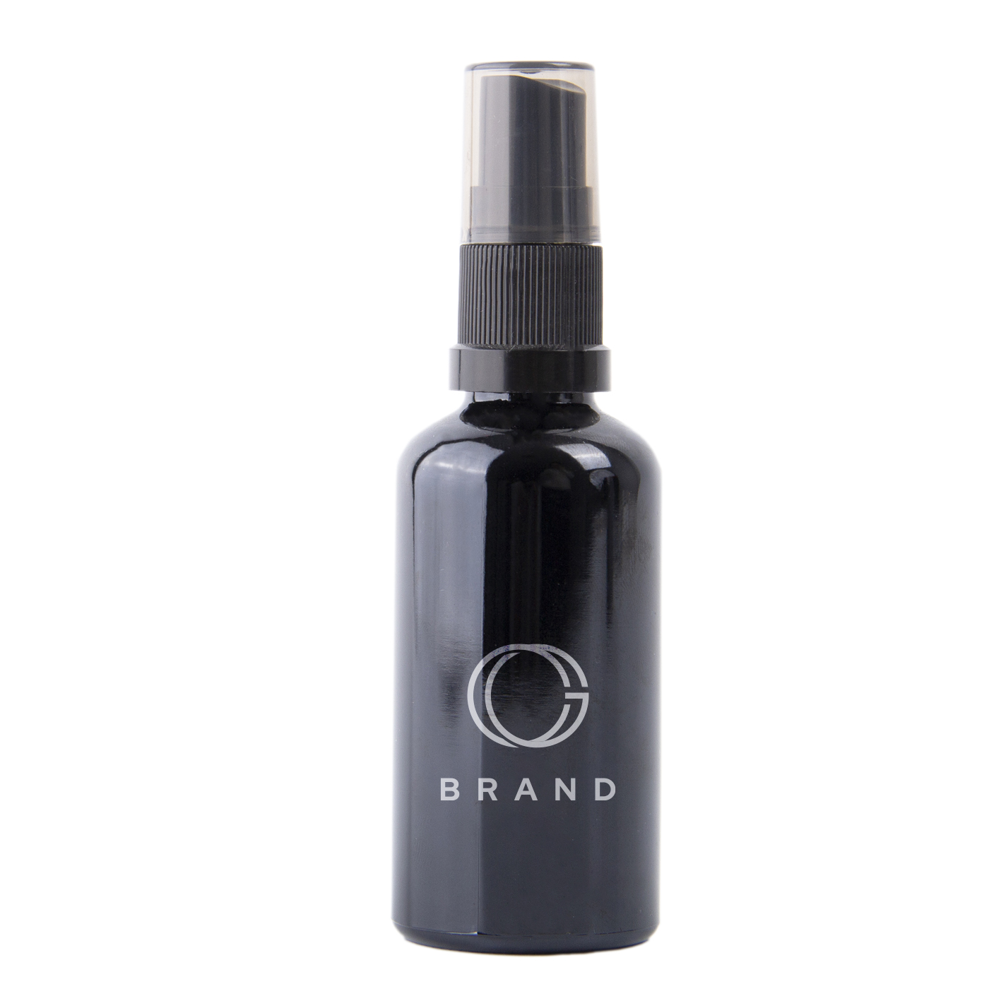 2 oz. Black Glass Spray Bottle