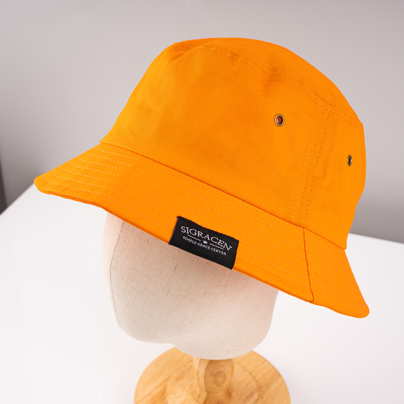Custom Cotton Metal Eyelet Bucket Hat3