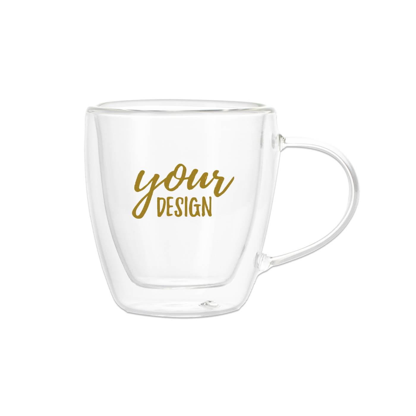 5 oz. Double-Layer Glass Coffee Cup With Handle1