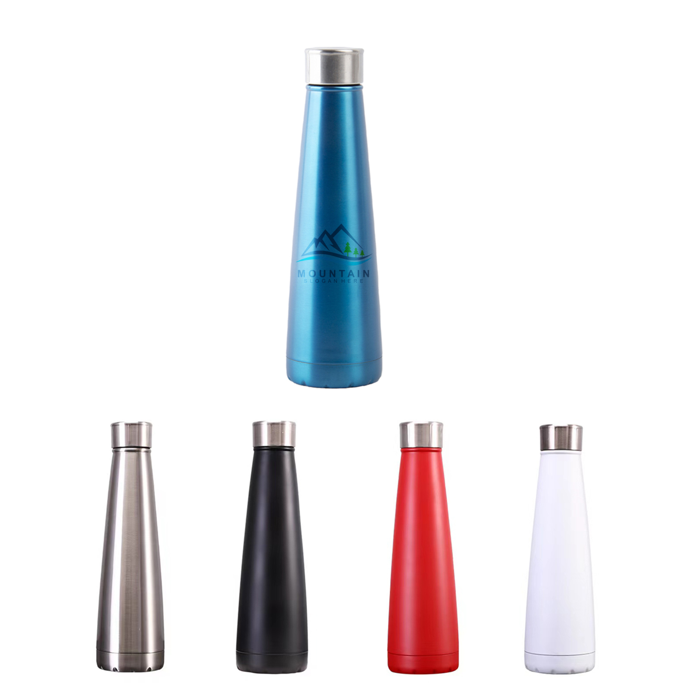 15 oz. Cone Shaped Vacuum Insulated Sport Bottle