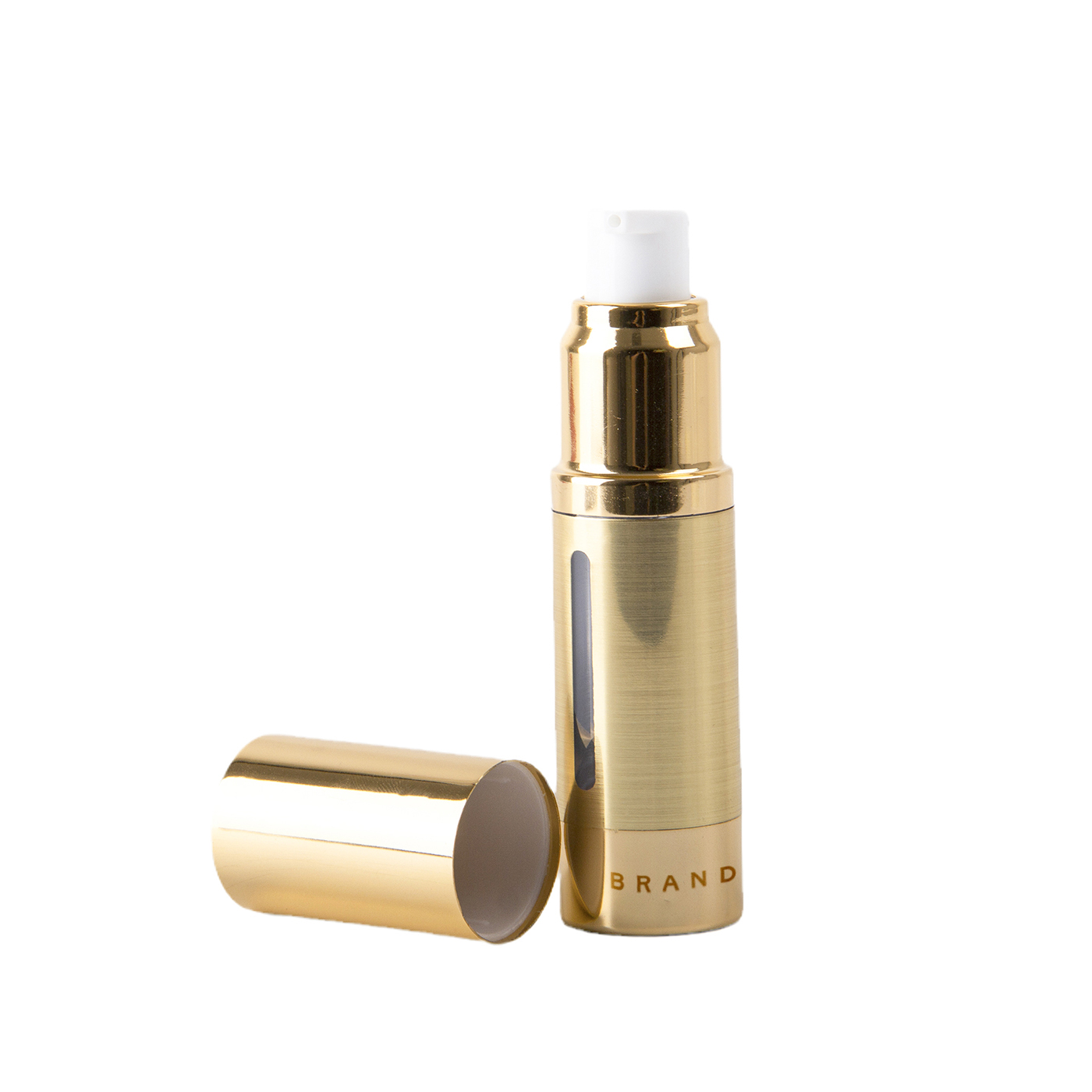 Small AS Gold Airless Pump Bottle