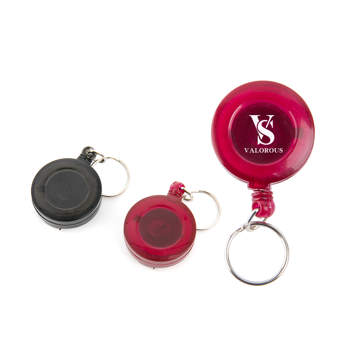 Retractable Badge Holder With Key Ring