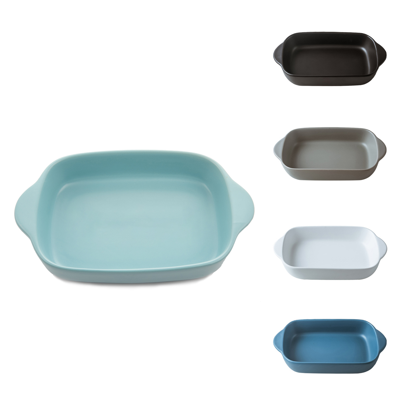 Binaural Ceramic Baking Pan