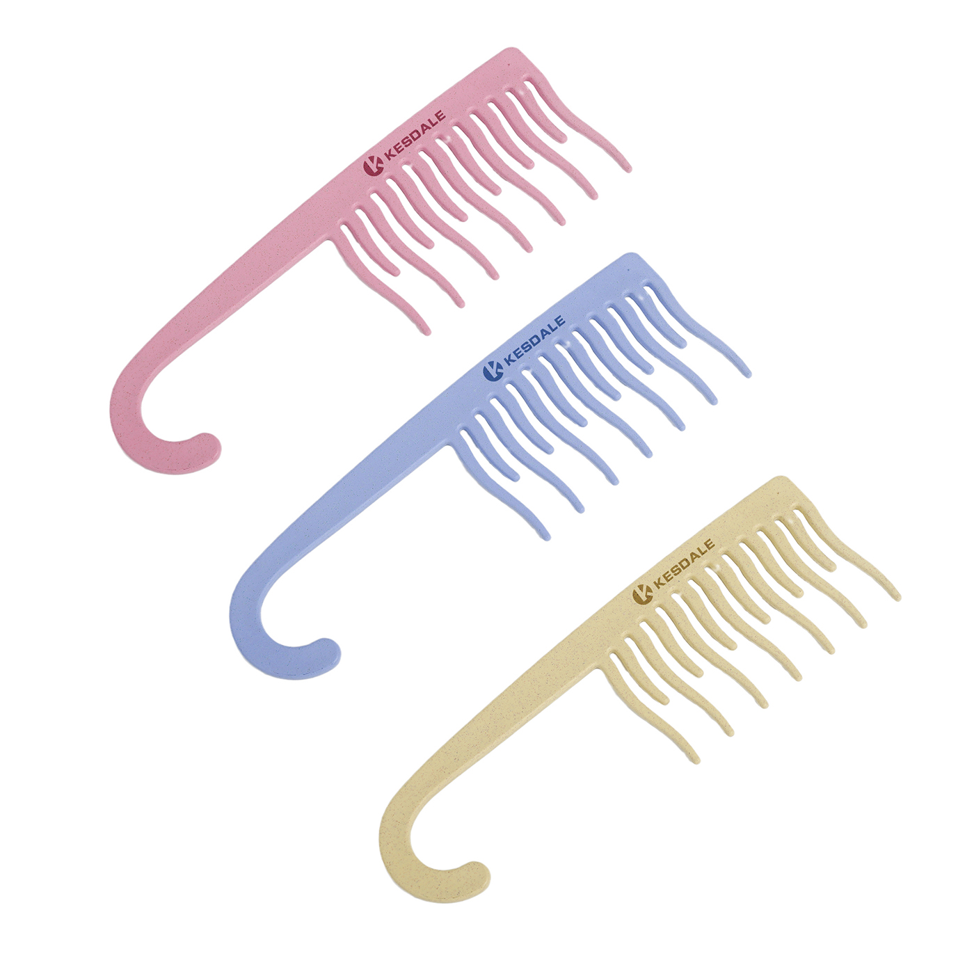 Wheat Straw Wide Tooth Shower Comb