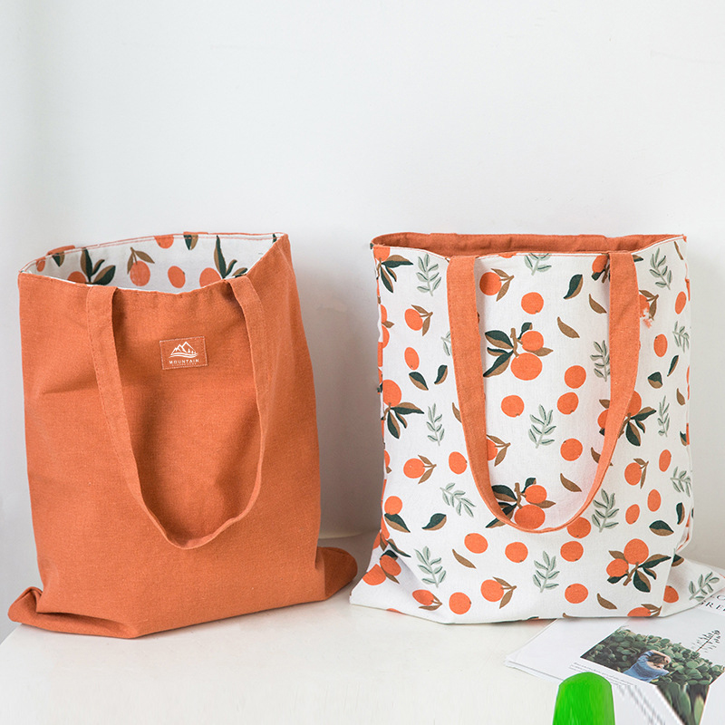 Double Sided Canvas Grocery Bag1