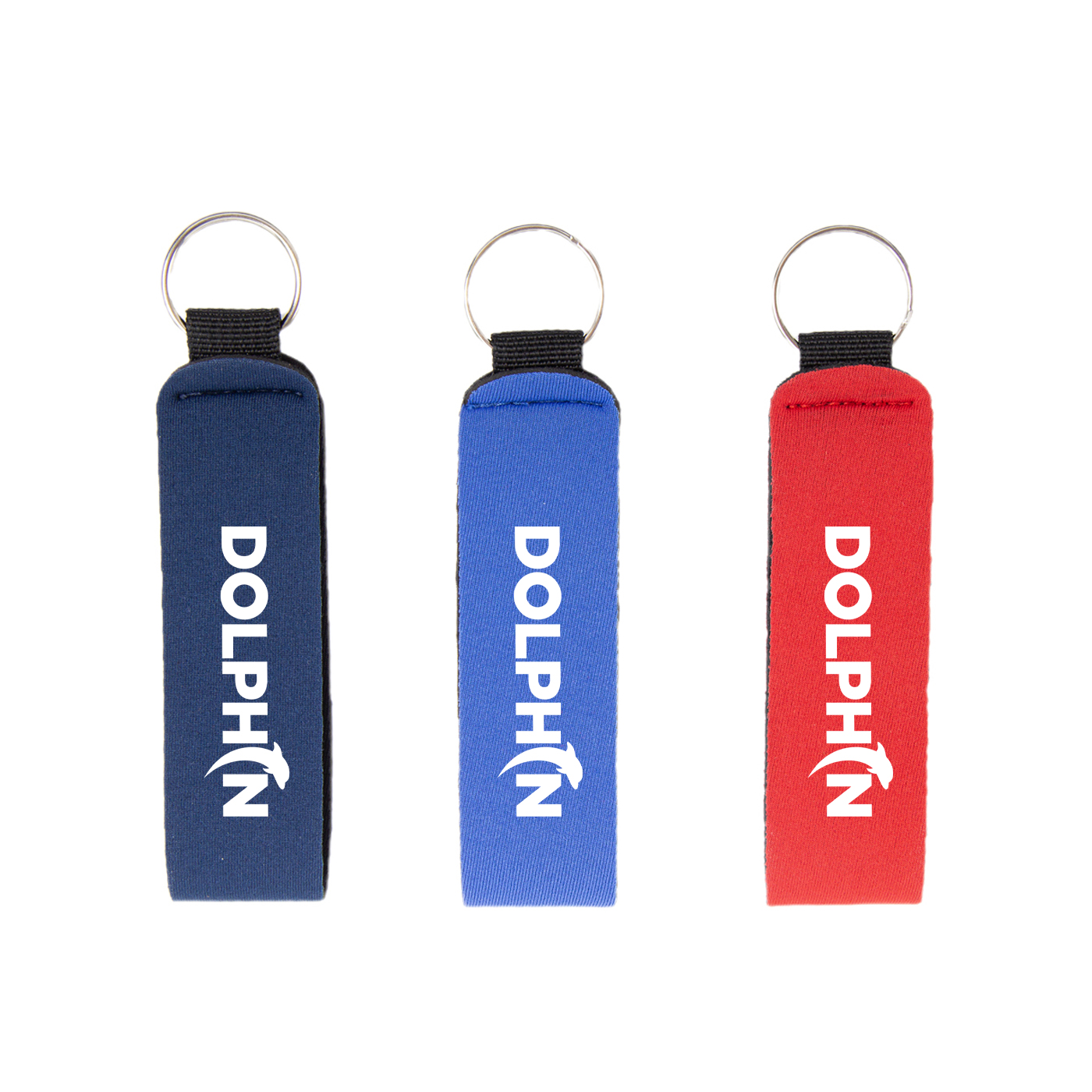 Personalized Neoprene Wristlet Keychain