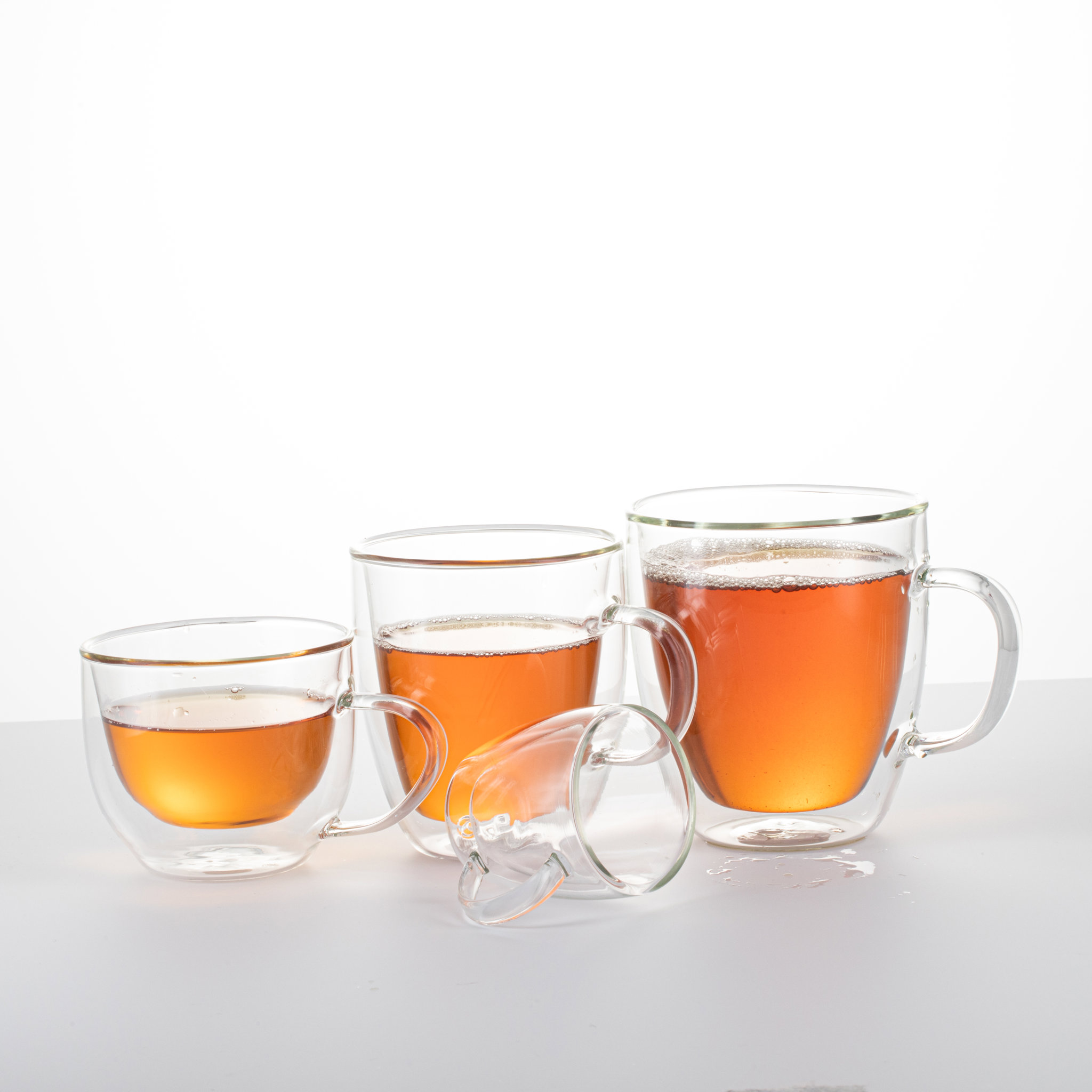 12 oz. Double Wall Glass Mug With Handle3