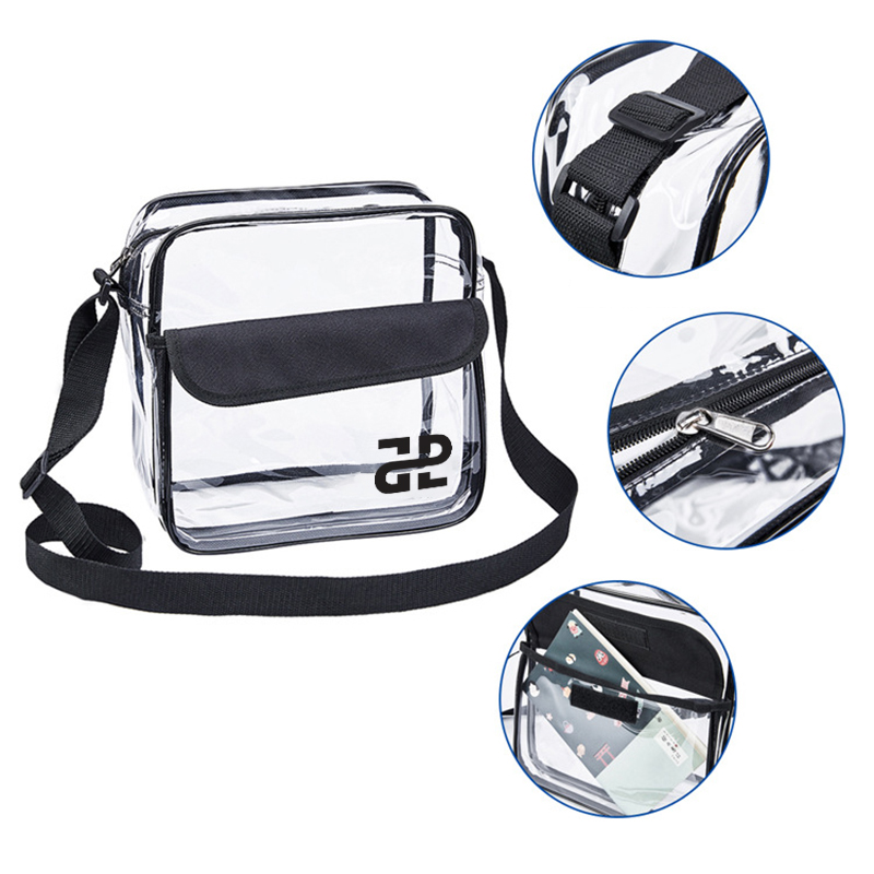 Clear Crossbody Messenger Shoulder Bag