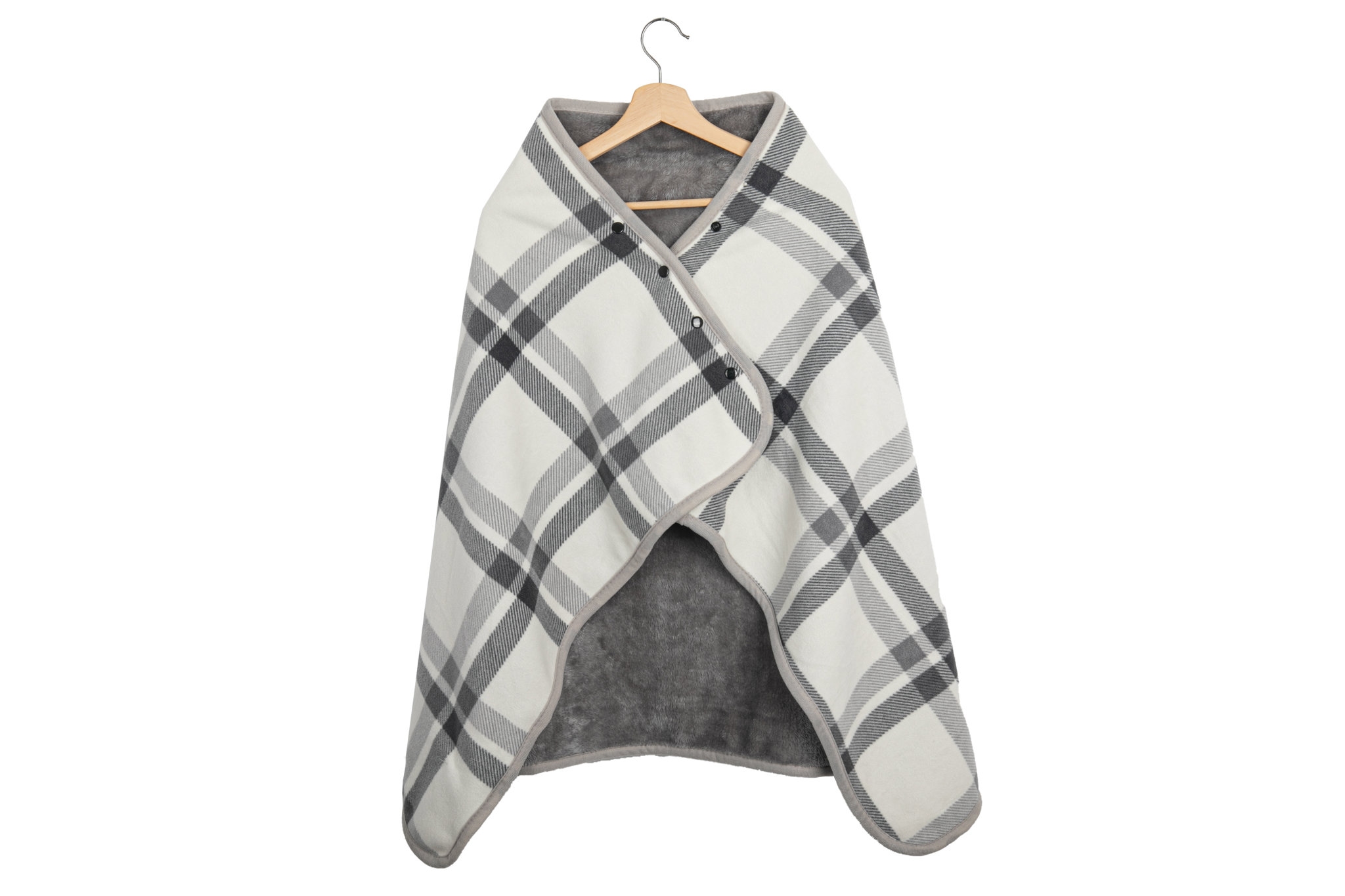 Wearable Flannel Blanket With Button