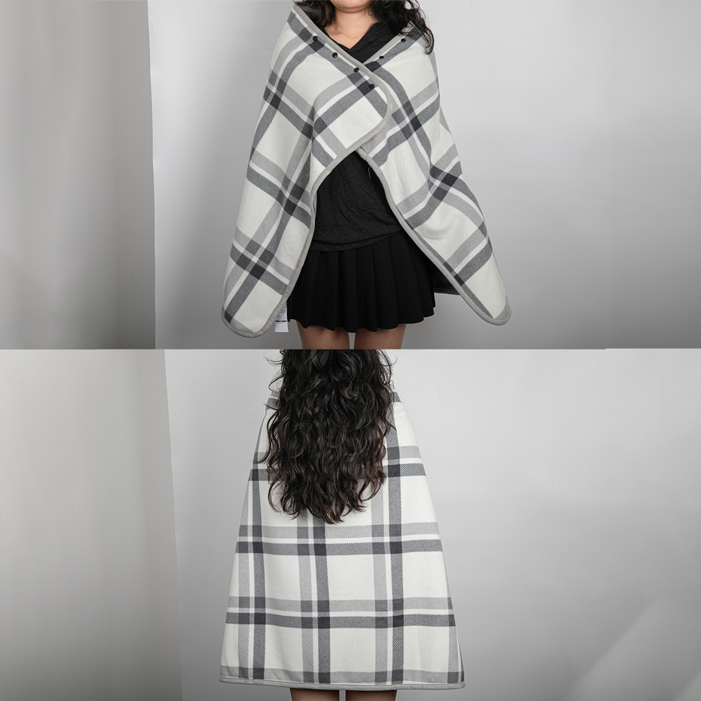 Wearable Flannel Blanket With Button1