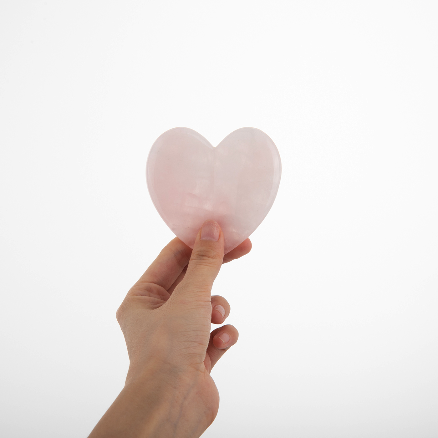 Heart Shaped Natural Rose Quartz Gua Sha Board1