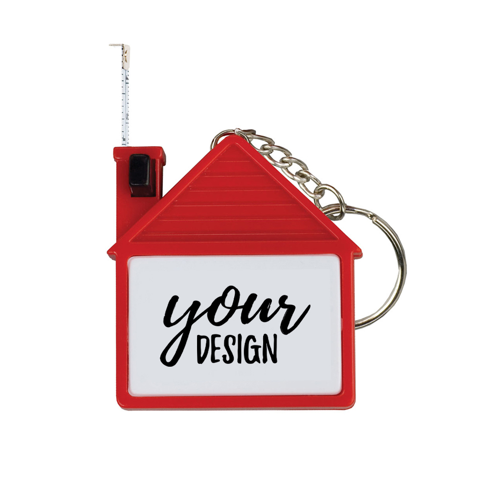 House Shape Tape Measure With Key Chain2