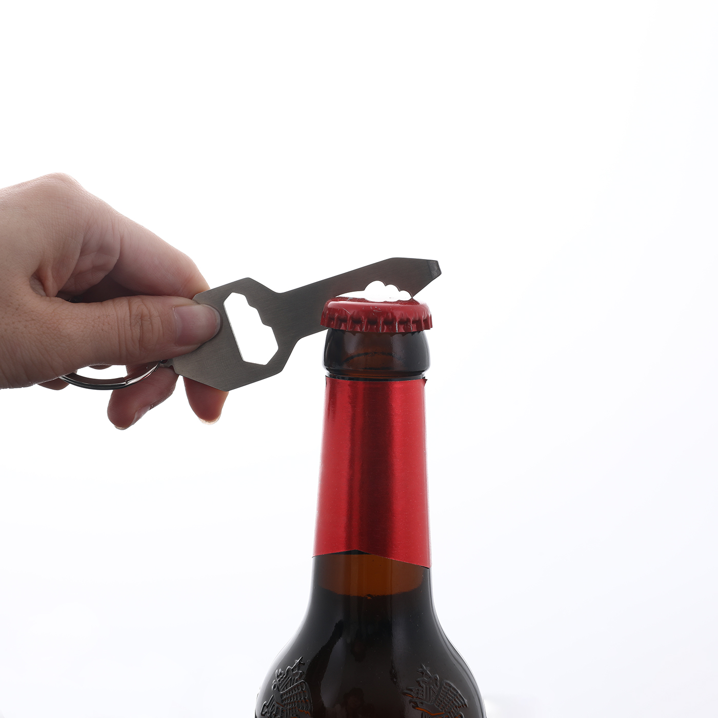 Multi Keychain Bottle Opener Screwdriver Wrench
