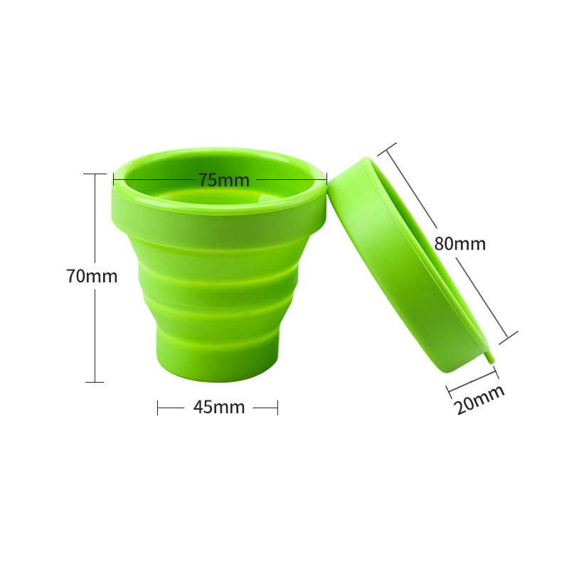 Collapsible Silicone Cup With Lid1