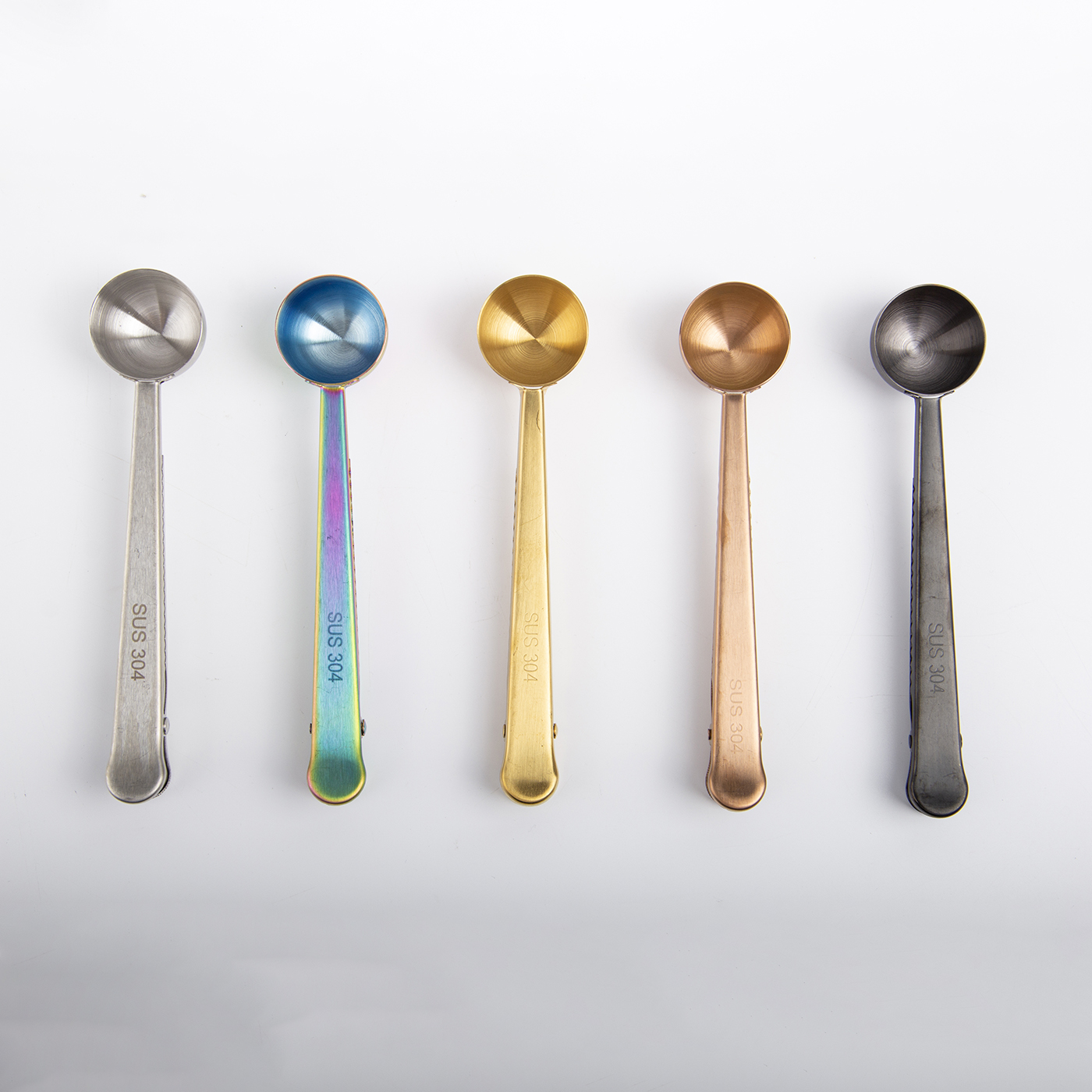 Stainless Steel Coffee Spoon With Clip3