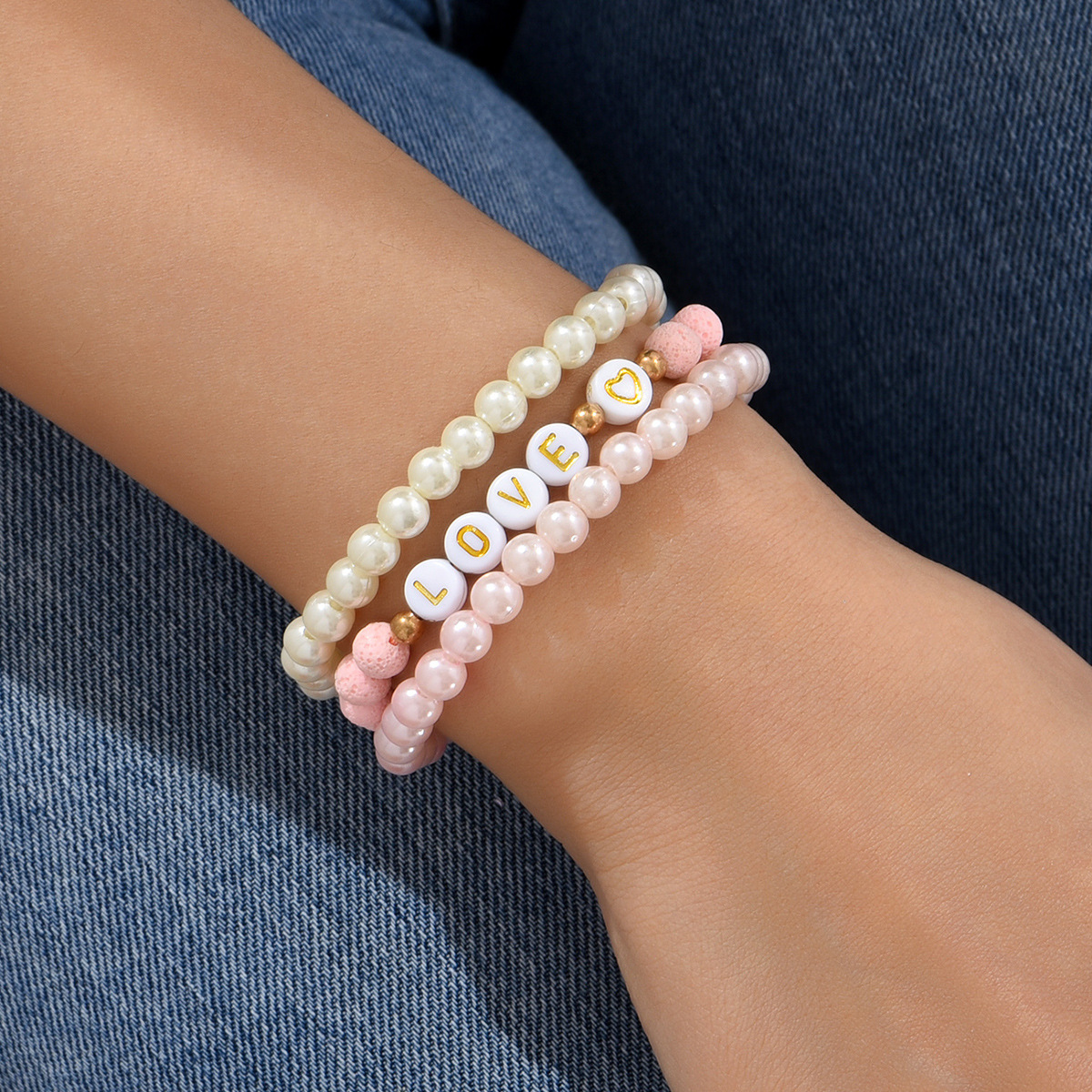 3Pcs Stretch Plastic Bracelet Set2