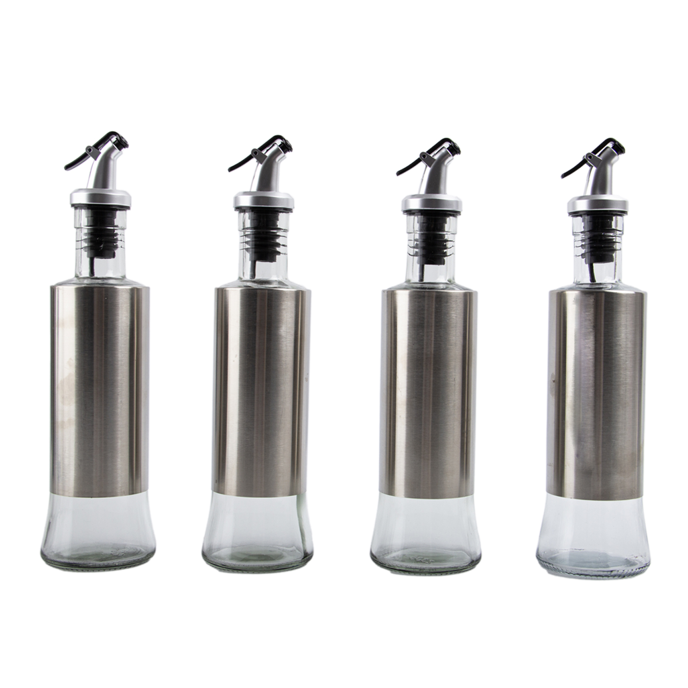 17oz. Stainless Steel Leak Proof Glass Oil Bottle