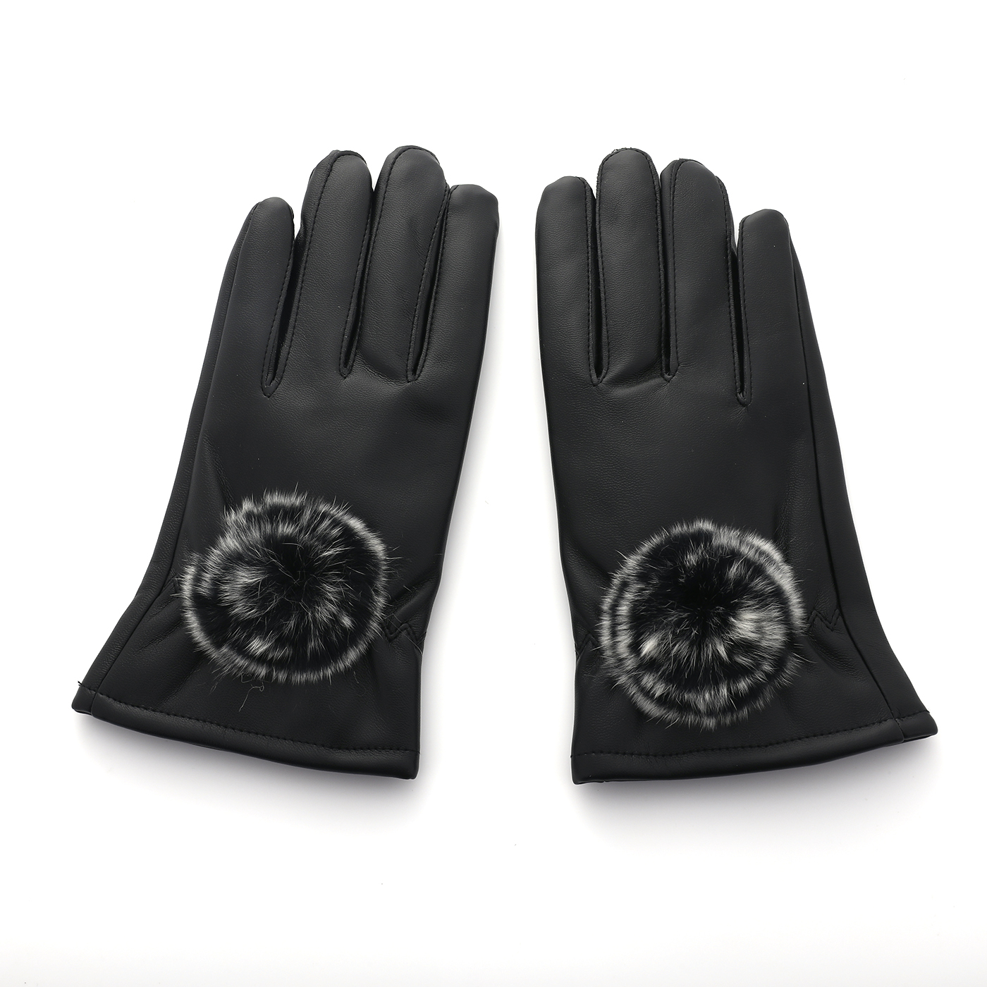 Touch Screen Warm Gloves With Pompom