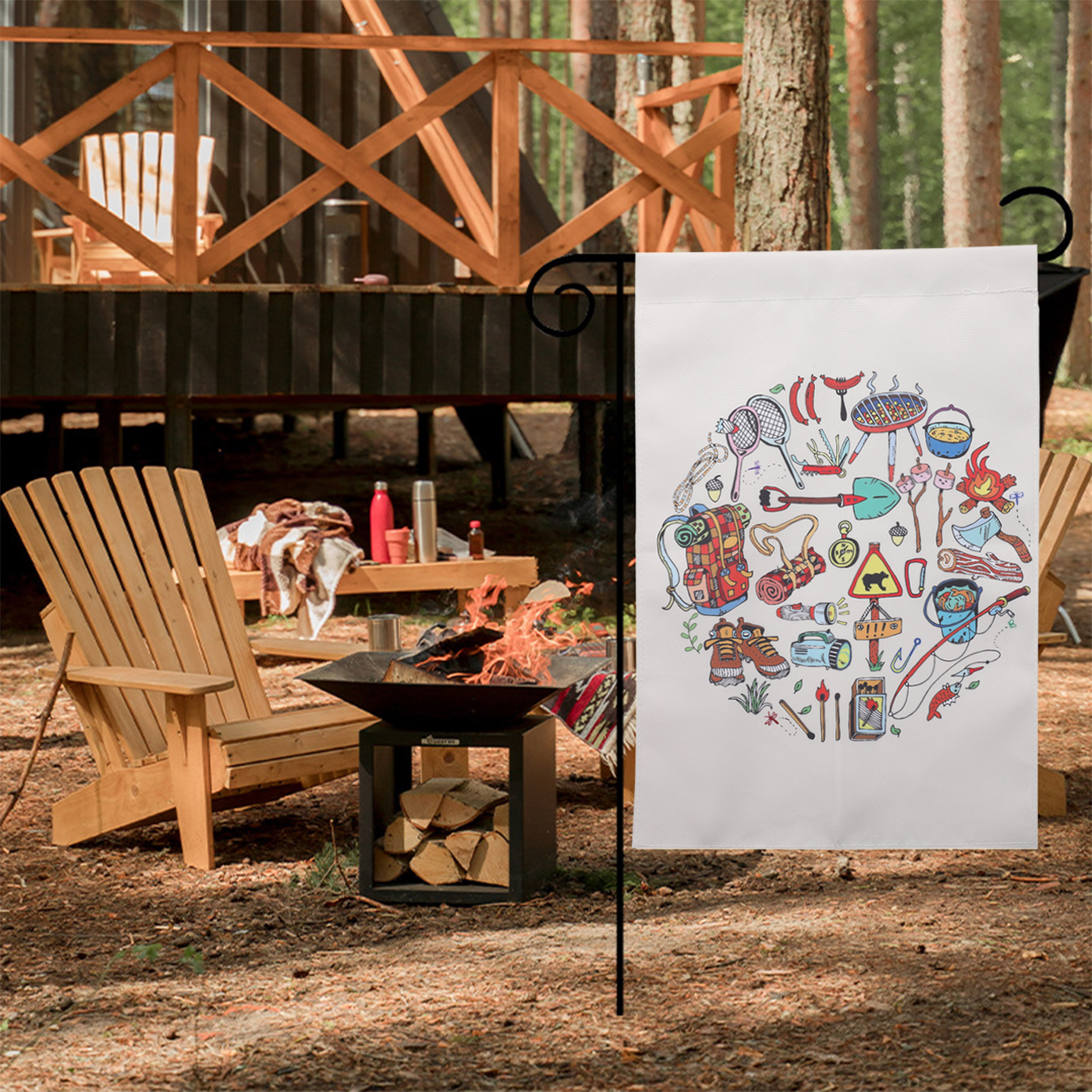 Custom Camping Garden Flag4