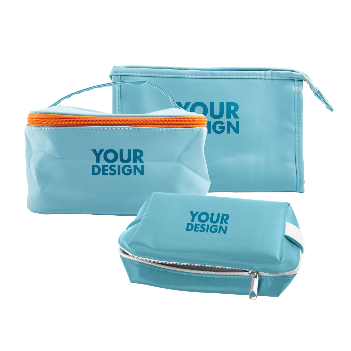 3 Pcs PU Toiletry Bag Set1