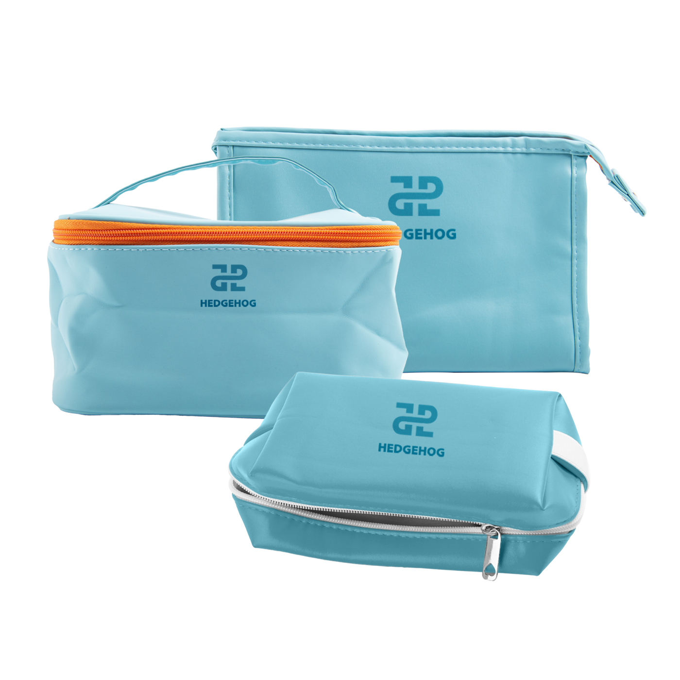 3 Pcs PU Toiletry Bag Set