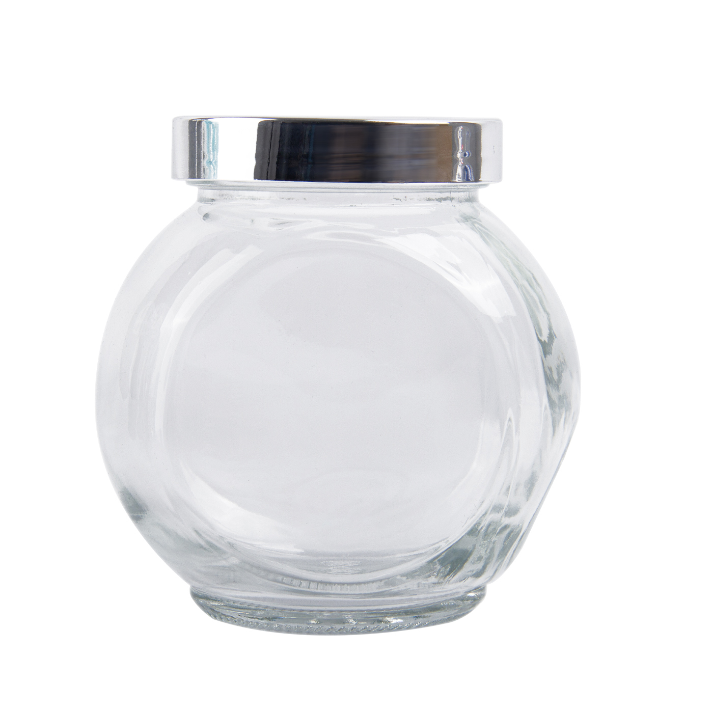 6 oz. Flat Drum Glass Jar