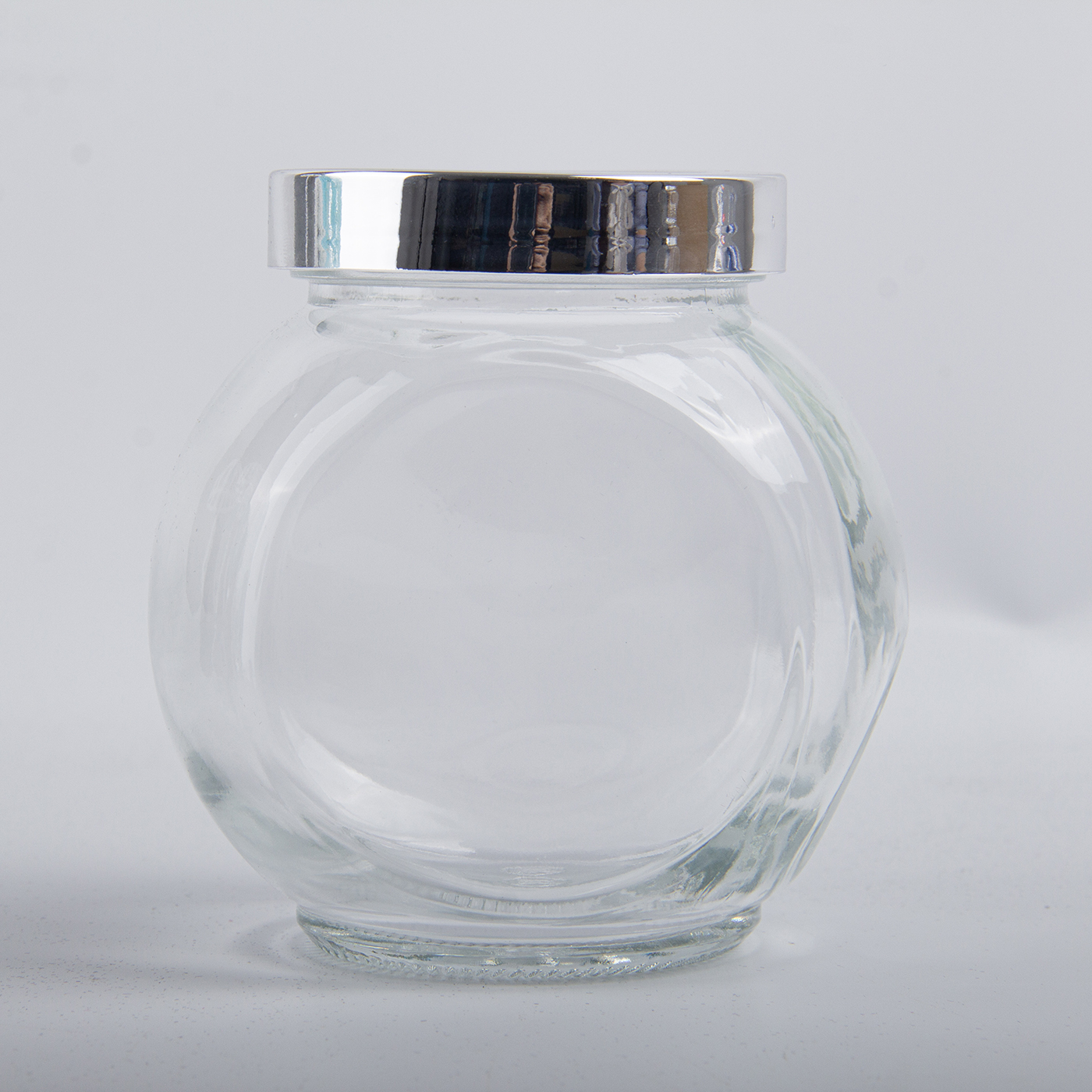 6 oz. Flat Drum Glass Jar2