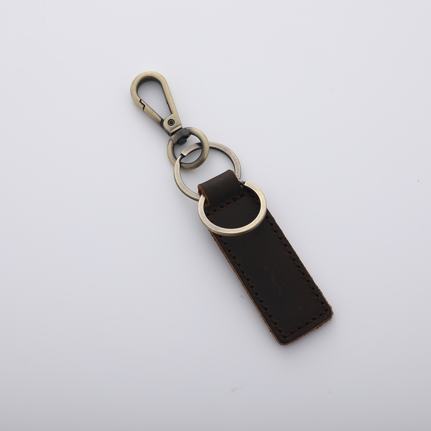 Personalized Cowhide Keychain2