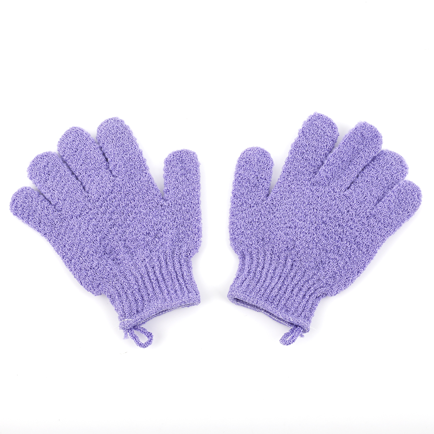 Exfoliating Shower Gloves With Hanging Loop