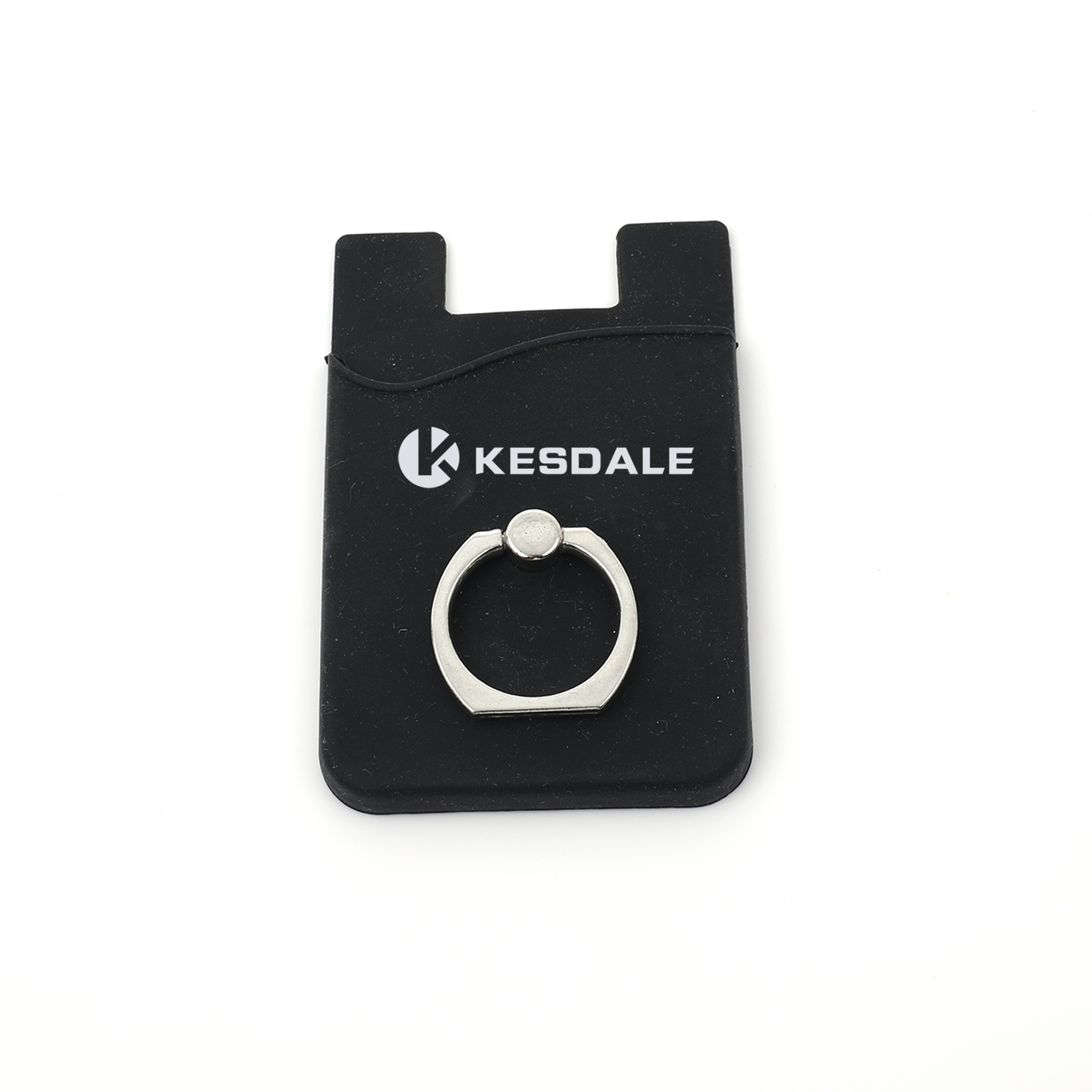 Silicone Phone Card Holder With Ring Buckle