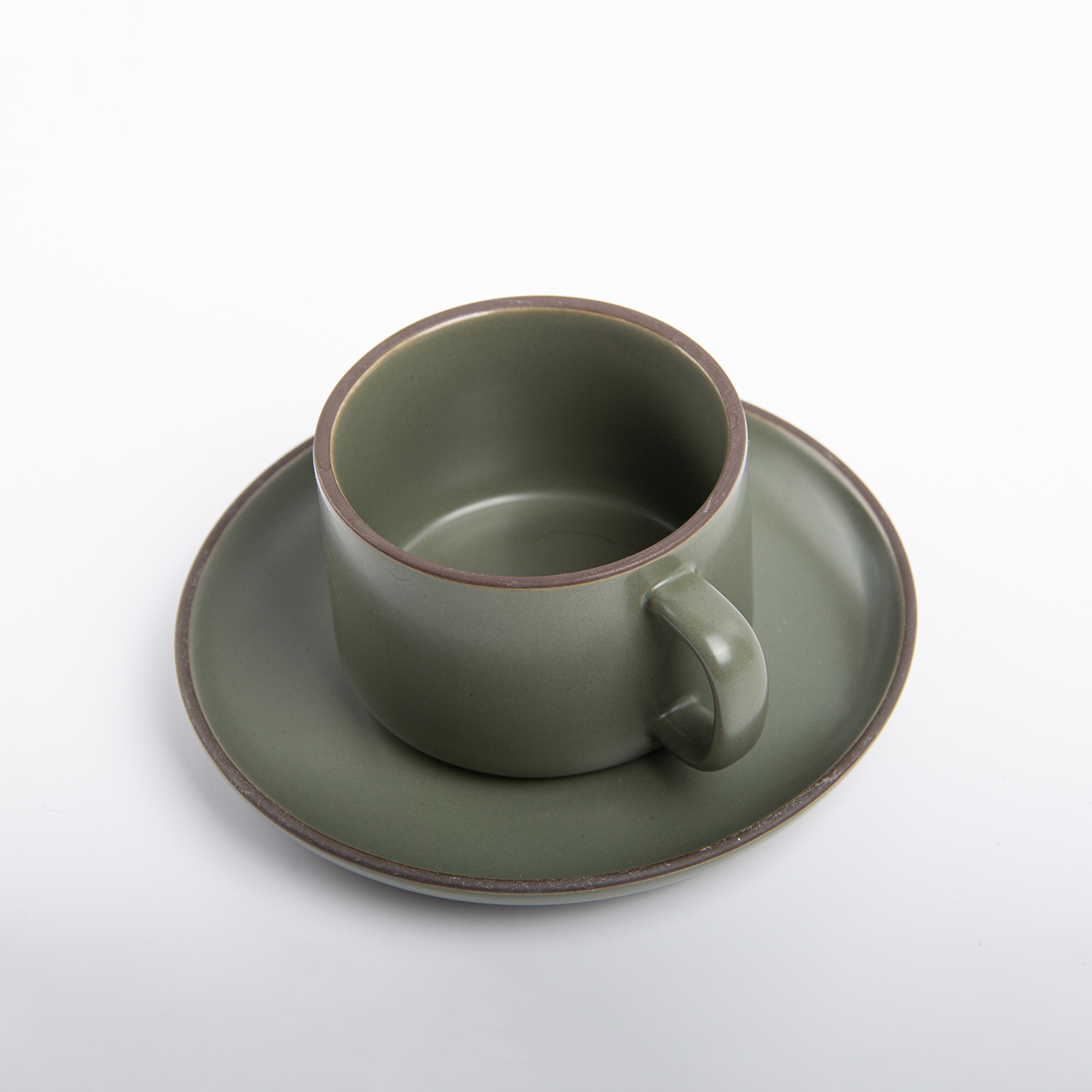 8 oz. Ceramic Coffee Cup With Saucer4